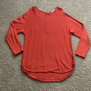 Michael Kors burnt orange tunic sweater, size L